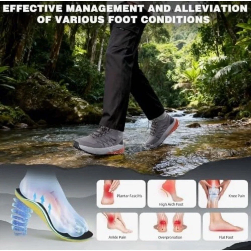 (b6/12)OrthoComfoot Men's Orthopedic Wide Waterproof  Hiking Boots Size 10.5 Men